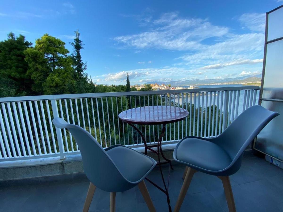 30M² Cosy Studio With Panoramic Sea View Chalkís Eksteriør billede