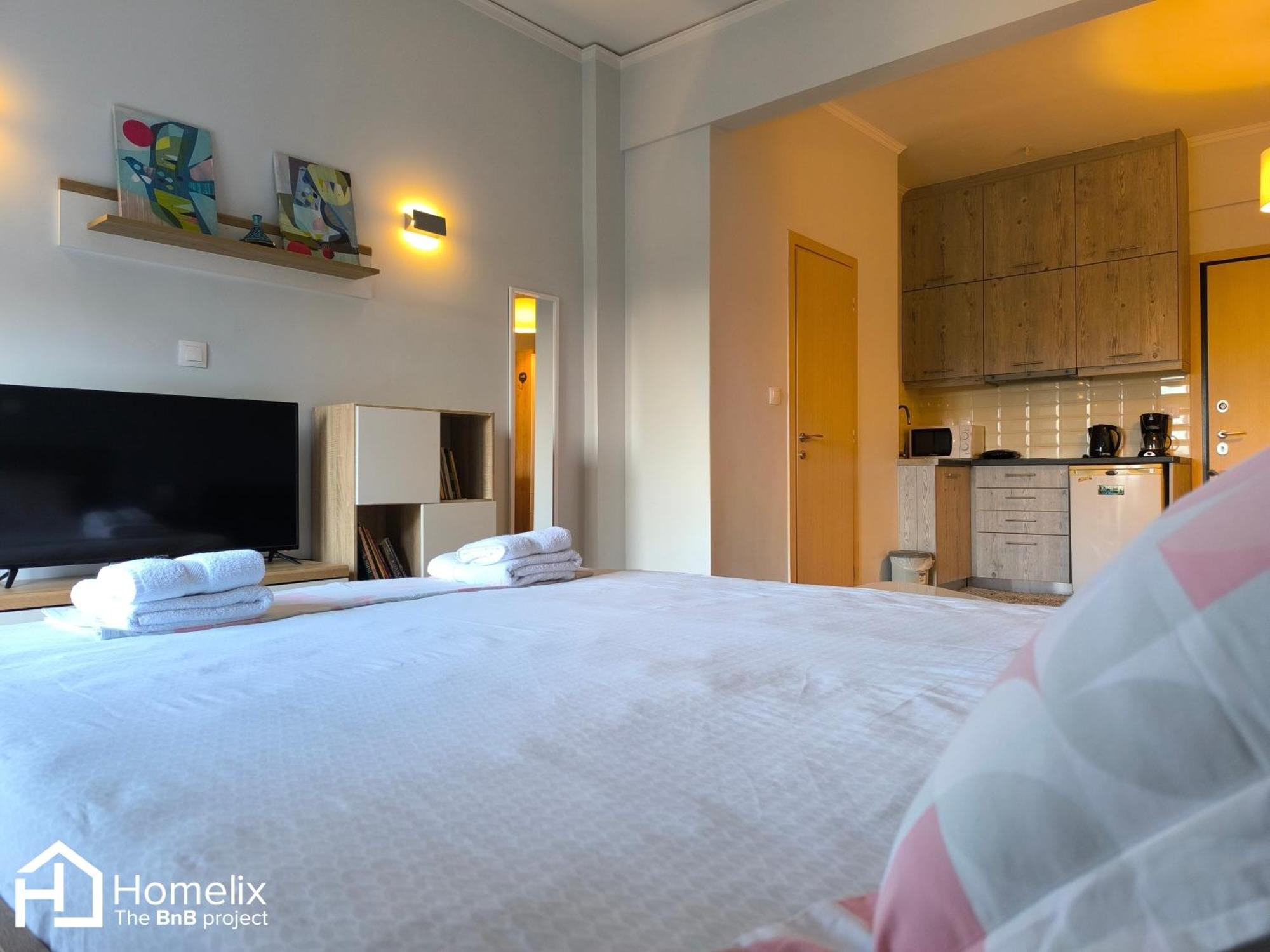 30M² Cosy Studio With Panoramic Sea View Chalkís Eksteriør billede