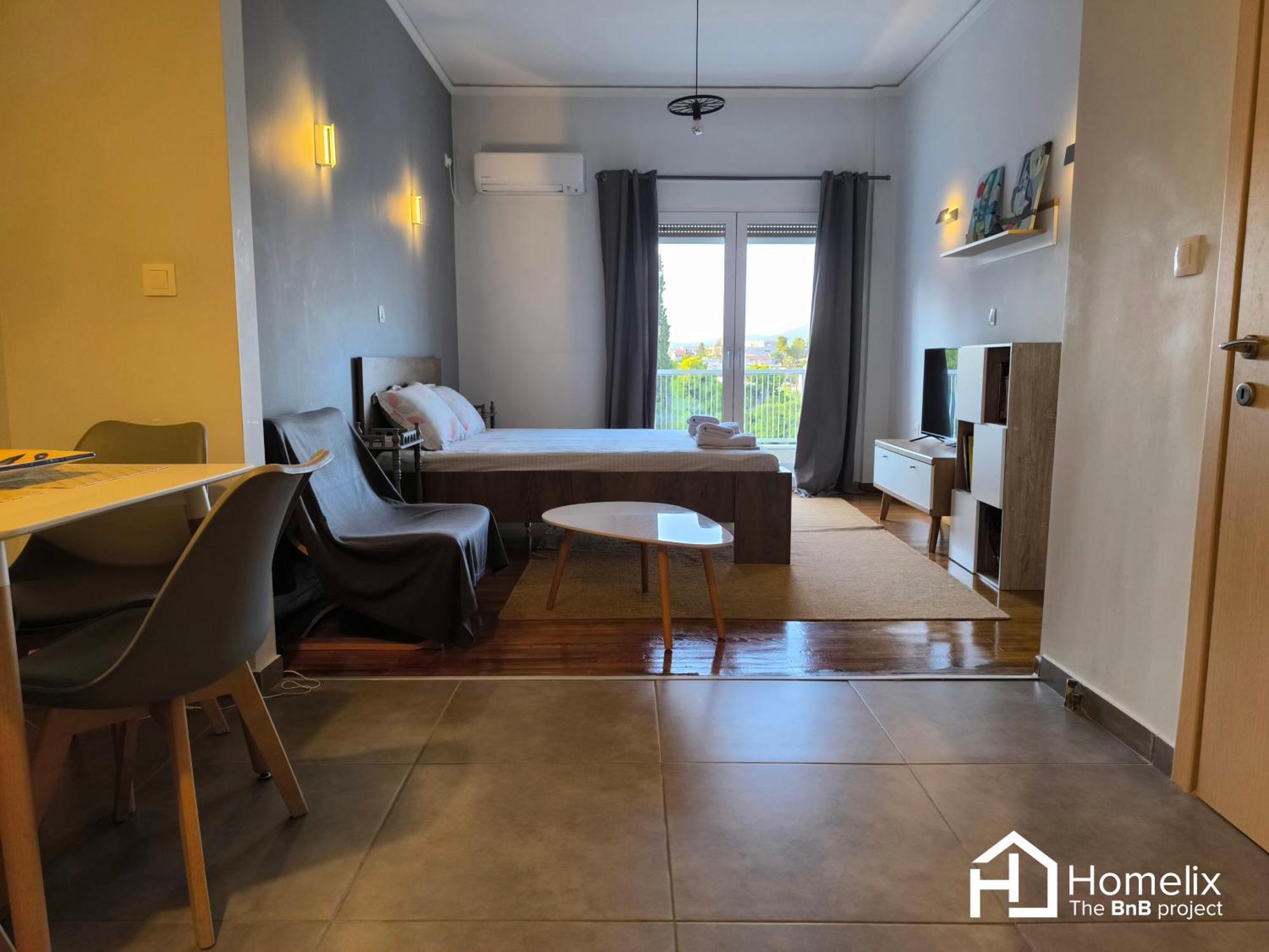30M² Cosy Studio With Panoramic Sea View Chalkís Eksteriør billede