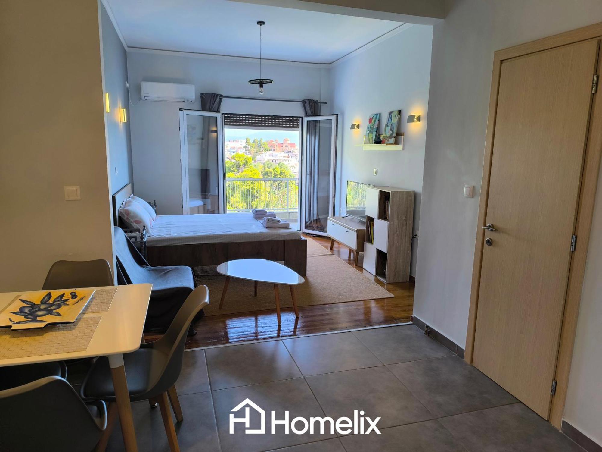 30M² Cosy Studio With Panoramic Sea View Chalkís Eksteriør billede