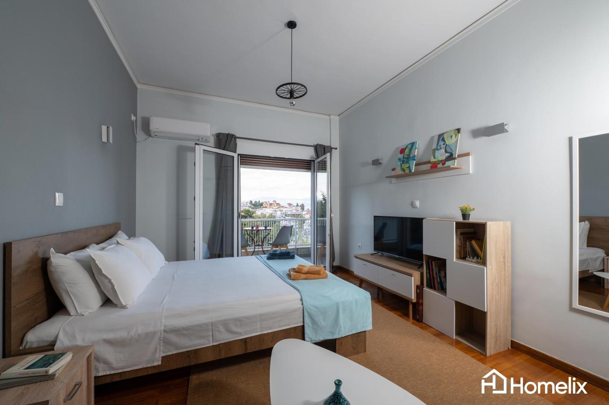 30M² Cosy Studio With Panoramic Sea View Chalkís Eksteriør billede